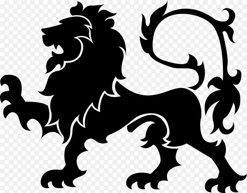 百兽之王狮子素材图