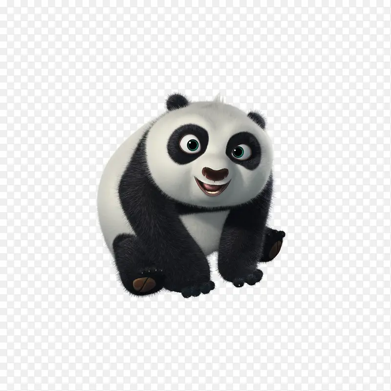 可爱彩绘小熊猫