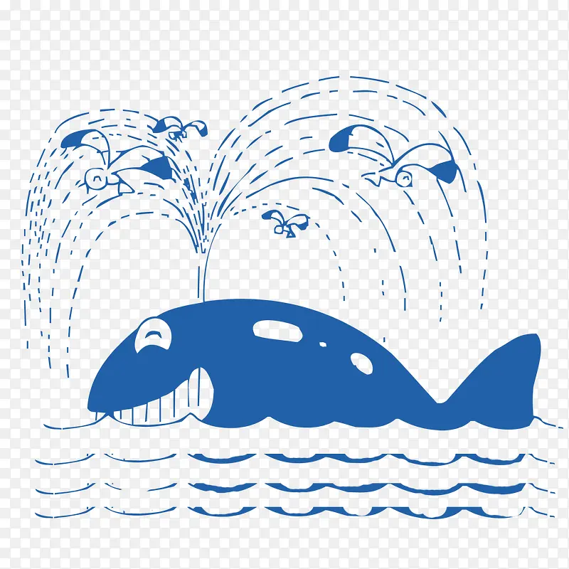 鲸鱼和海鸥