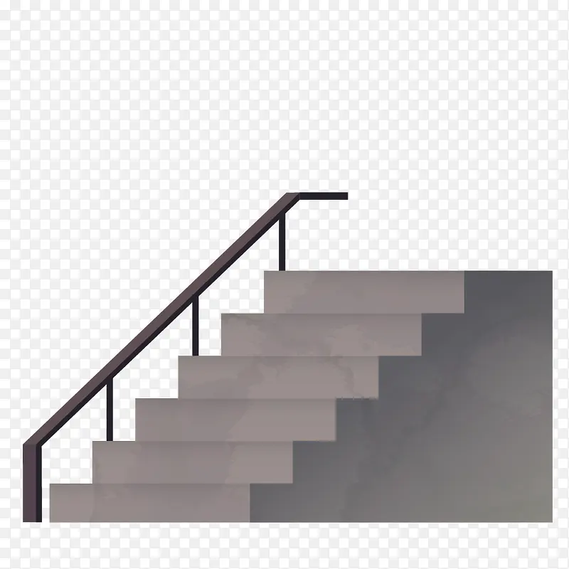 卡通楼梯和楼梯扶手png