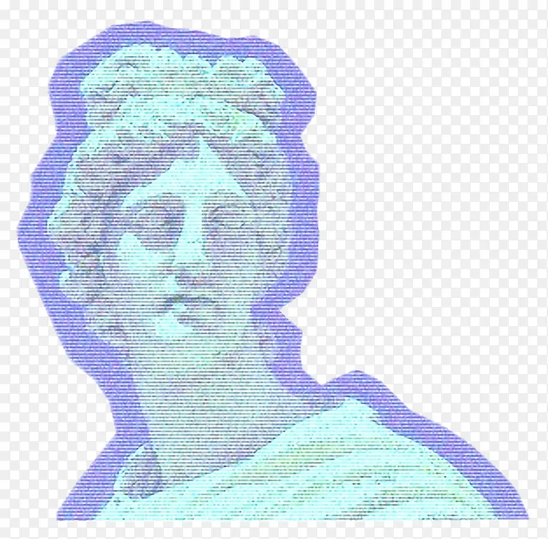 描边的西方雕像