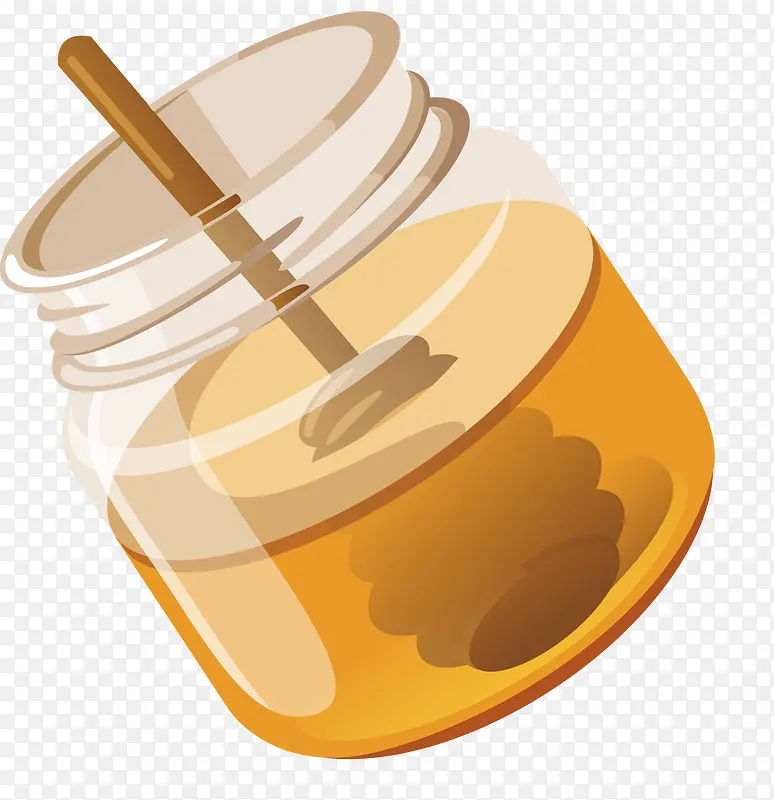 手绘玻璃罐蜂蜜糖