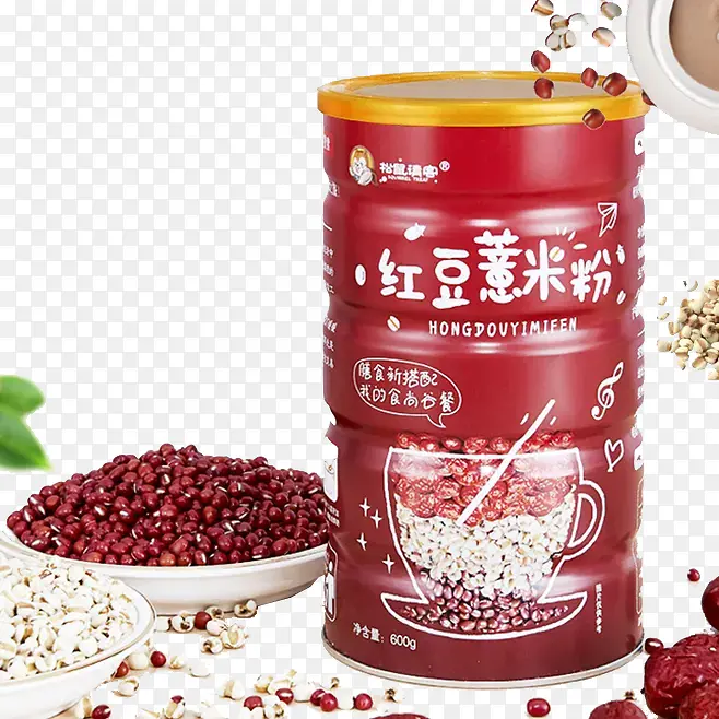罐装红豆薏米粉PNG