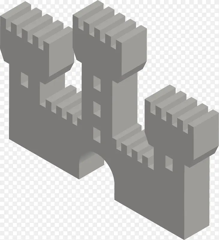 城堡卡通矢量堡垒