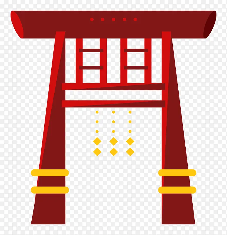 红色建筑传统门免抠PNG图片素材下载_图片编号qzrnovjq-免抠素材网