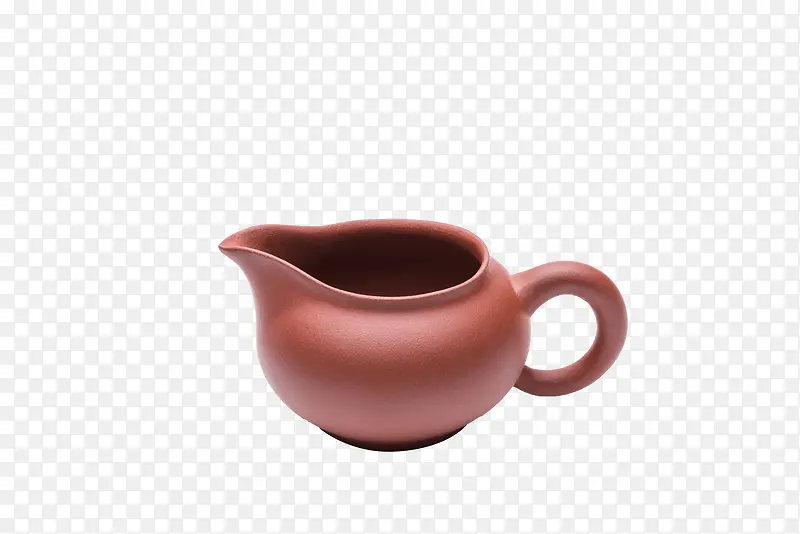 红色土陶烧制茶碗