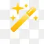 魔术魔杖超级单黄图标