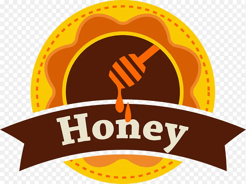 卡通甜蜜蜂蜜标签