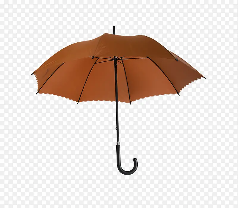 棕色简约雨伞装饰图案