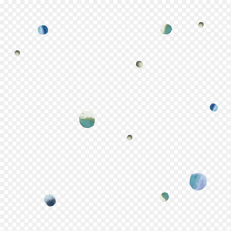水彩墨点