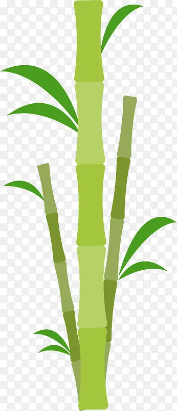 绿色小清新竹子设计图