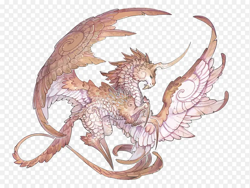 矢量西方龙