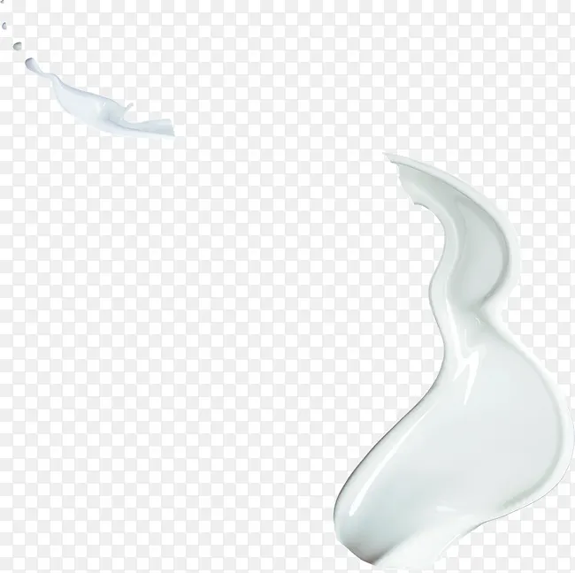 飘逸创意飘荡白色牛奶液体
