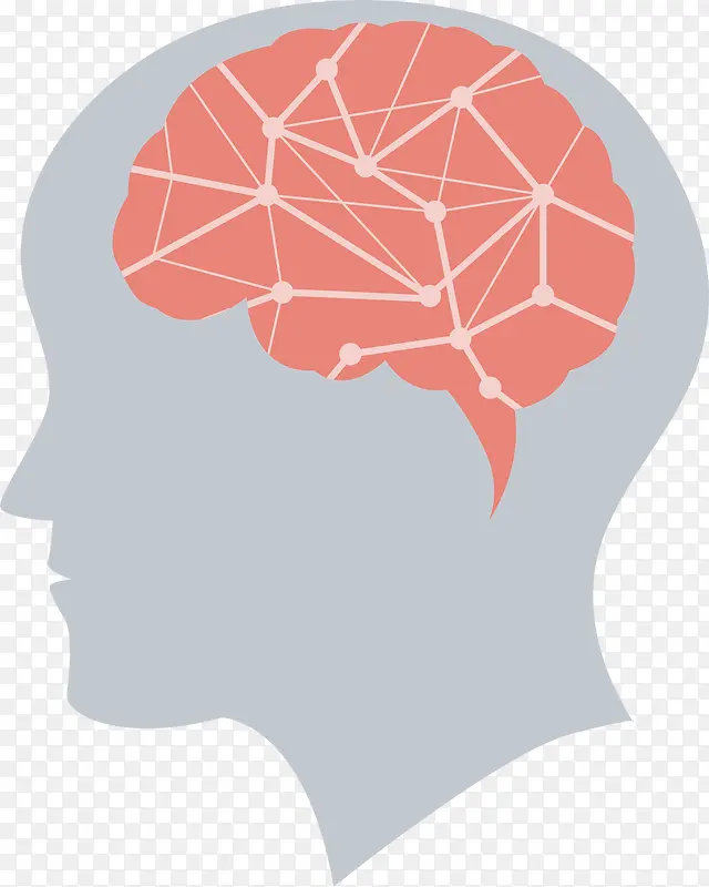 卡通的智能科技大脑