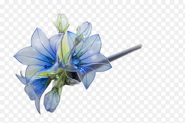 蓝色漂亮头花