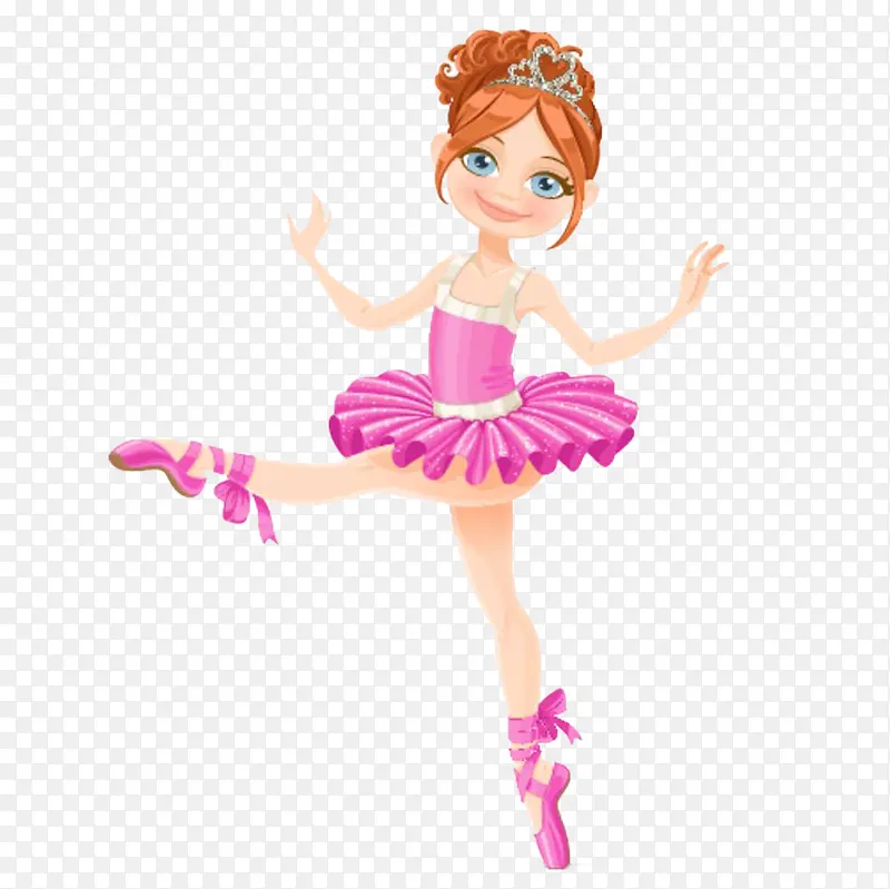 粉色卡通芭蕾舞裙