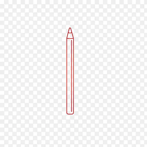 红色线条铅笔装饰