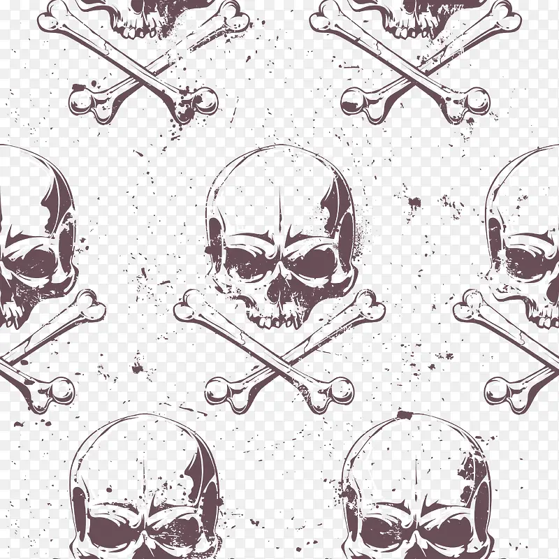海盗标志装饰背景素材矢量