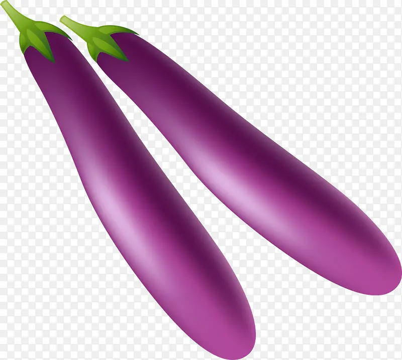 卡通紫色茄子