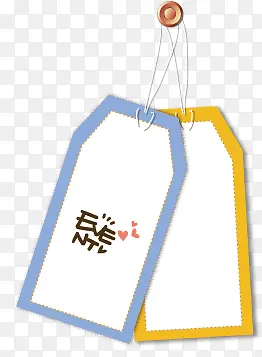 韩式卡通装饰标签素材