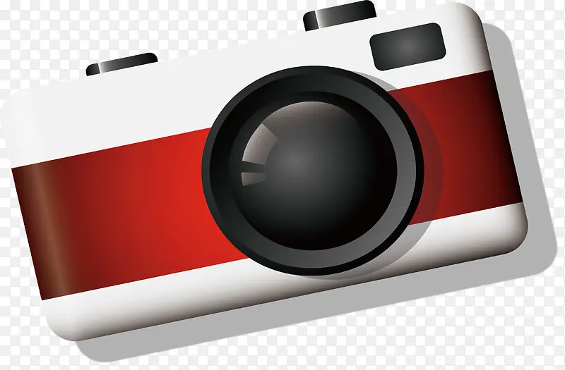 红白条纹照相机