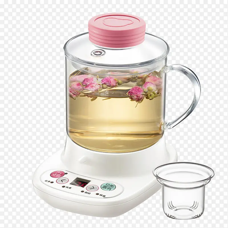 泡制玫瑰花茶的水壶