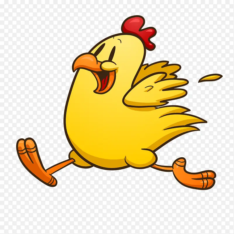 奔跑的小鸡动物设计