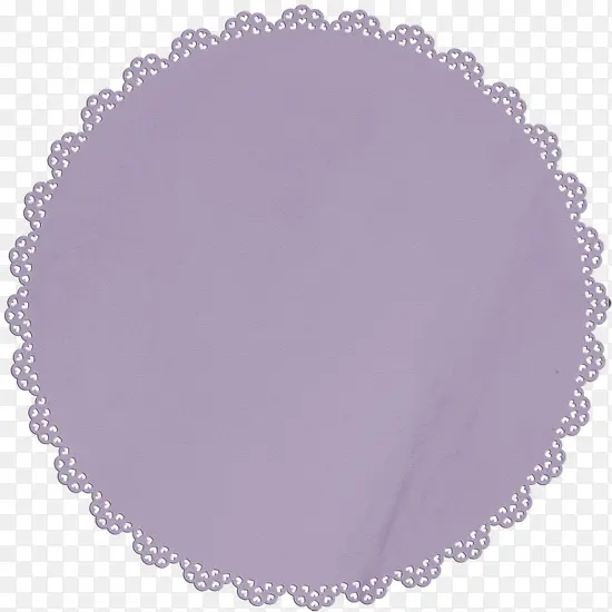 紫色花边