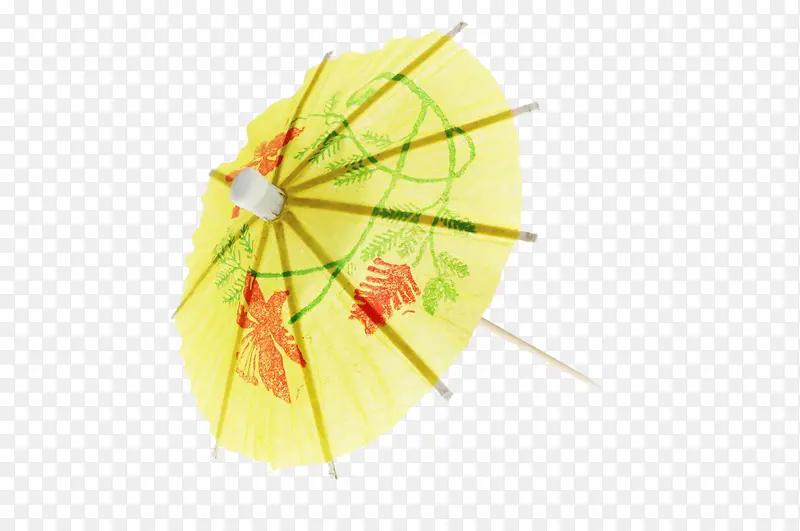黄色装饰纸伞