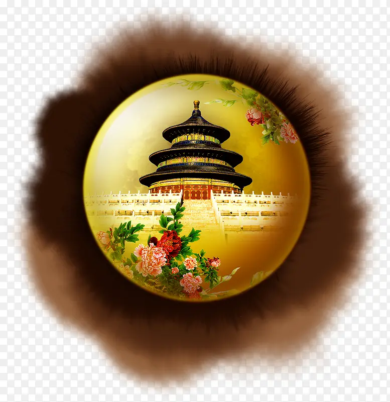 创意圆形北京天坛