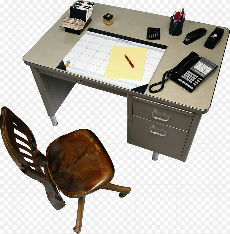 手绘的办公桌