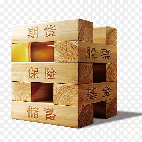 黄色立体装饰金融设计图