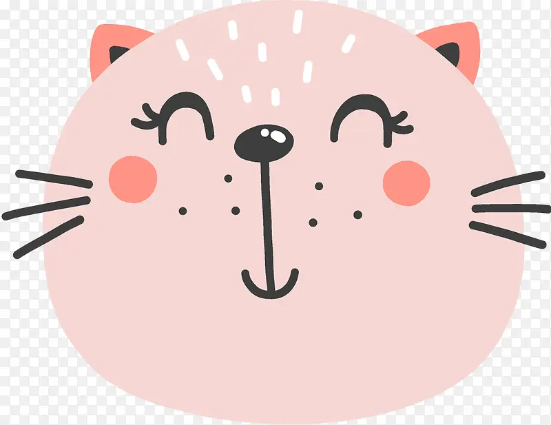 粉色猫咪头像