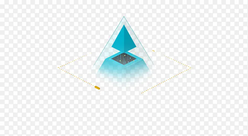 创意合成科技感金字塔造型效果