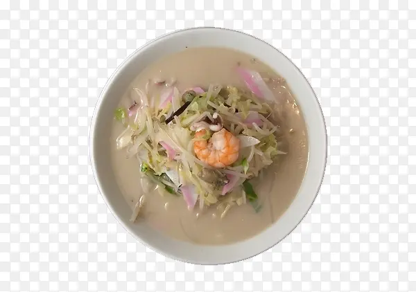 鲜虾鱼板汤拉面