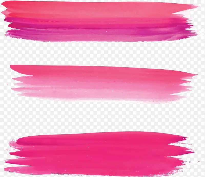 粉红色水彩笔刷横纹
