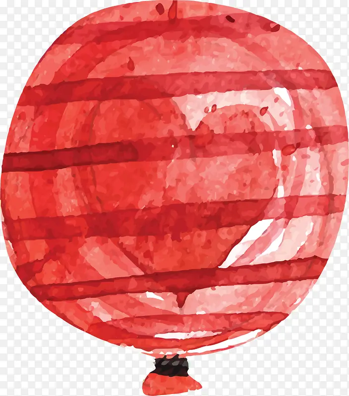 卡通水彩爱心气球插画设计
