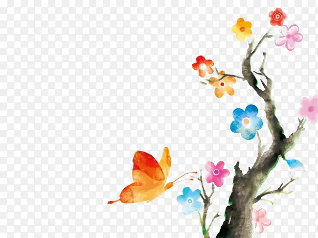 蝴蝶与花香图片素材