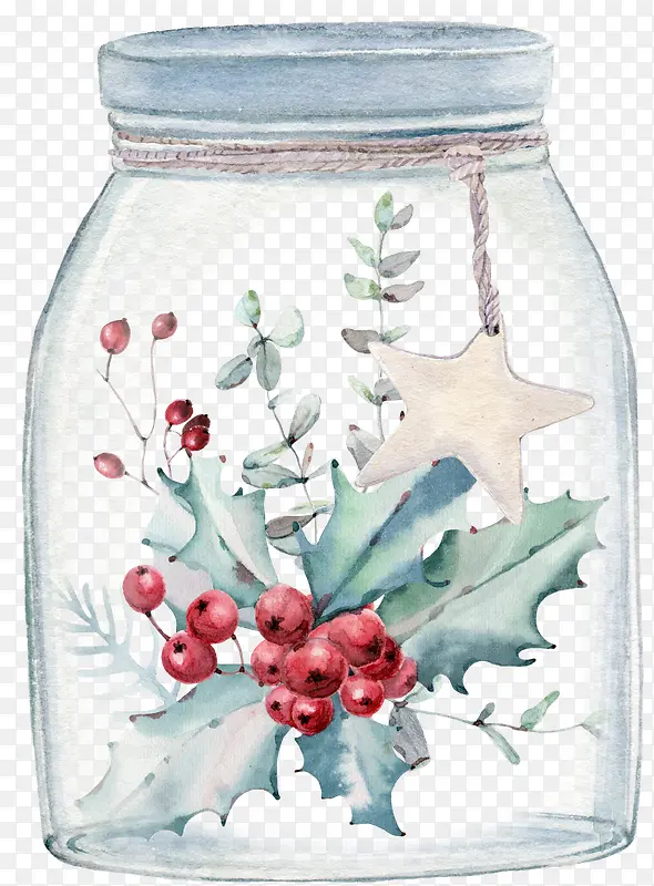 圣诞节创意玻璃瓶