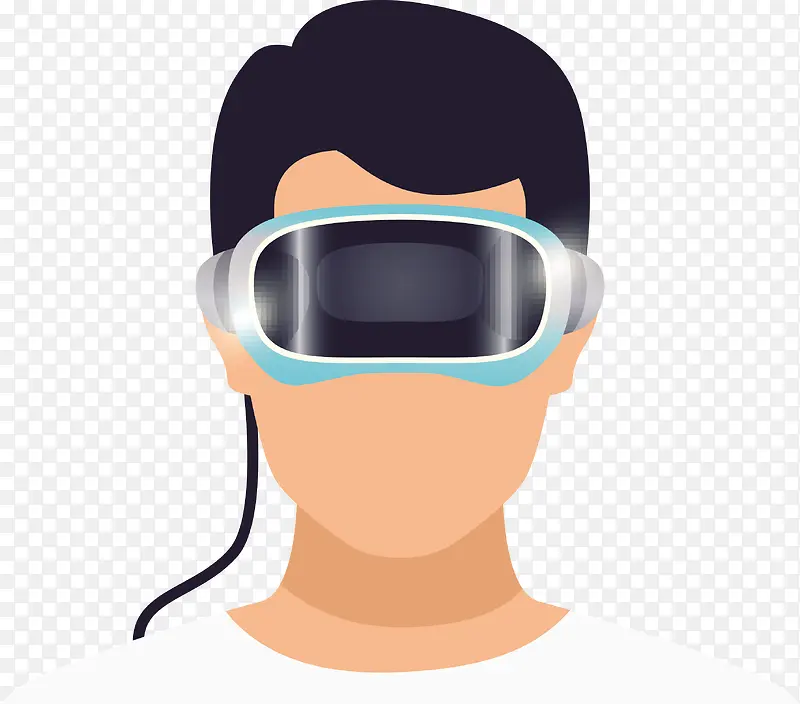 带着VR眼镜的男子PNG图片素材下载_图片编号yerlekgq-免抠素材网