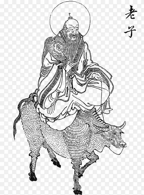 中国风老子古典画像
