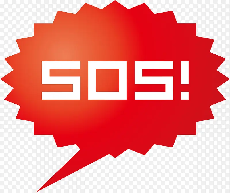 SOS 红色图标