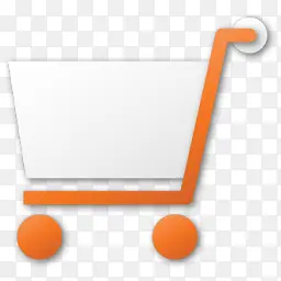 橙色购物车图标