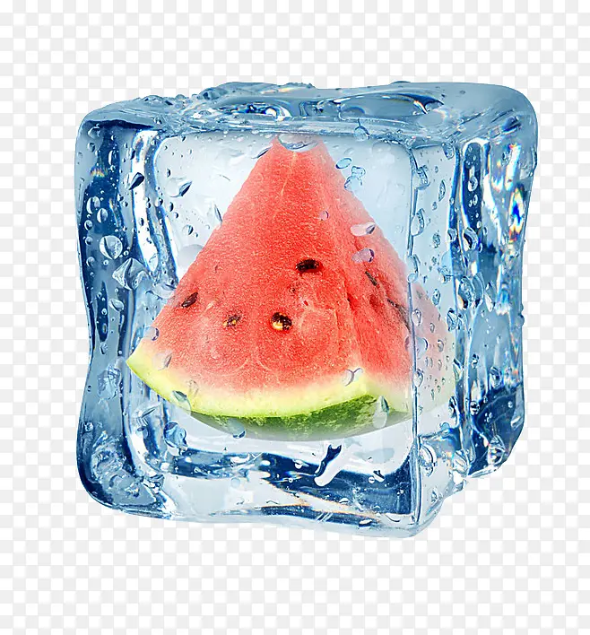 冰块水果
