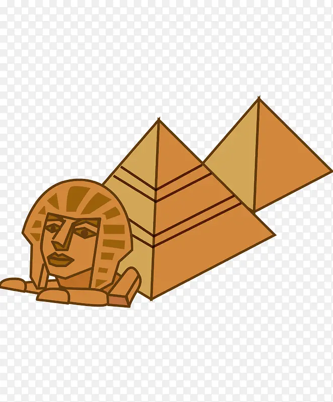 卡通旅游金字塔