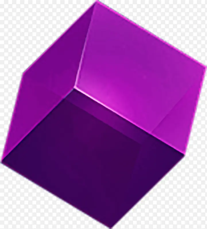 紫色立方体