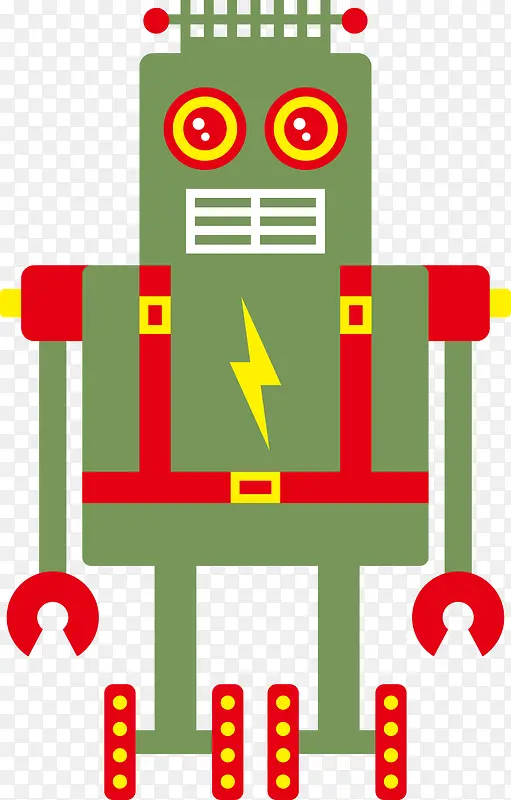 绿色的机器人