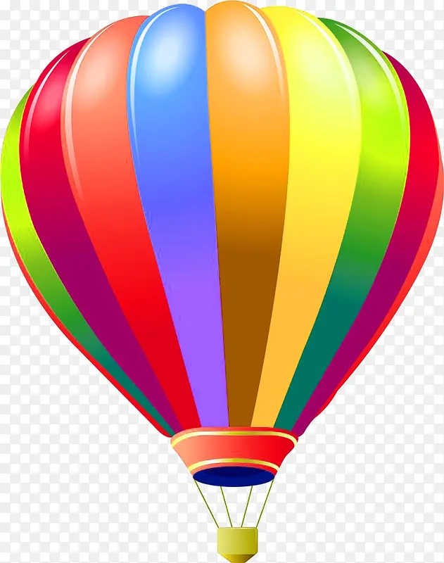 彩色热气球插画