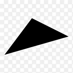 形状三角形斜角肌黑色默认图标