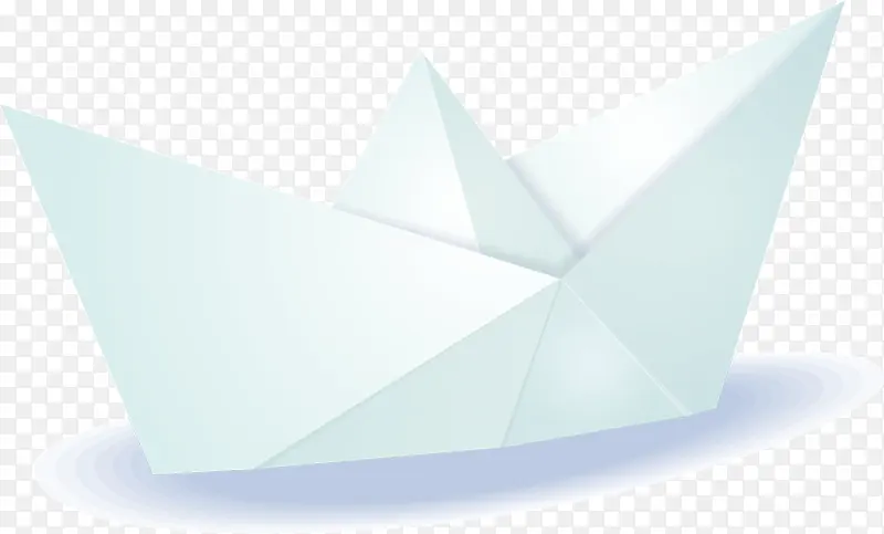 白色折纸小船